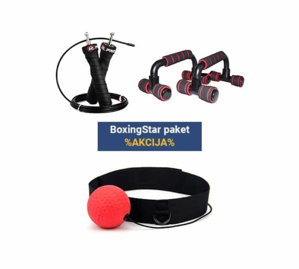 BoxingStar paket, popolni set pripomočkov za boks doma