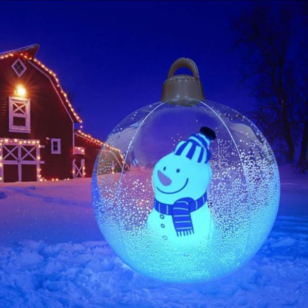 GlowySnowy, božična krogla z motivom snežaka in lučko