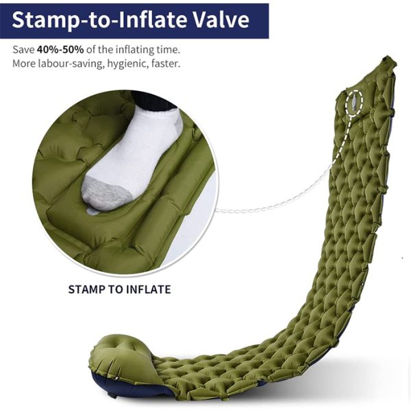 SleepMat, napihljiva blazina z vzglavjem