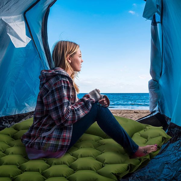 SleepMat, napihljiva blazina z vzglavjem