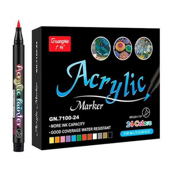 AcrylicMarkers, akrilni flomastri (24 kosov)