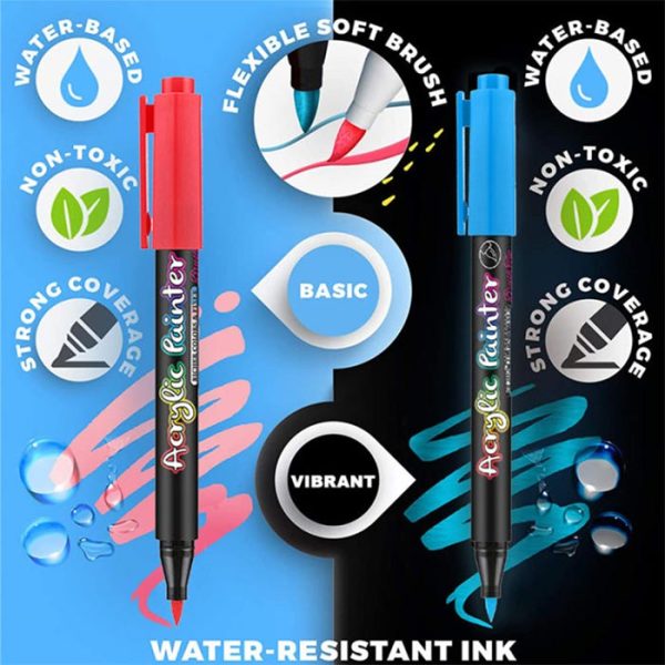 AcrylicMarkers, akrilni flomastri (24 kosov)