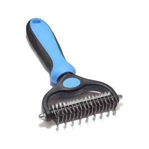 PetTangler, dvostranska krtača za odstranjevanje odpadle dlake in poddlake