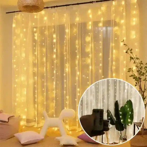 CurtainLED, zavesa s 300 LED lučmi (3x3m)