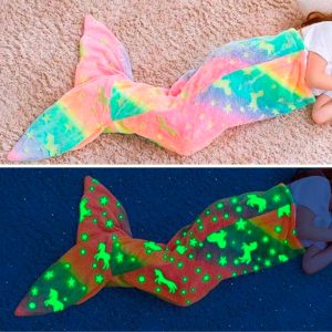 MermaidBlanket, otroška odeja v obliki repa morske deklice