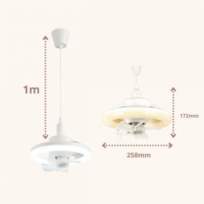 FANLIGHT, Ventilator z LED svetilko