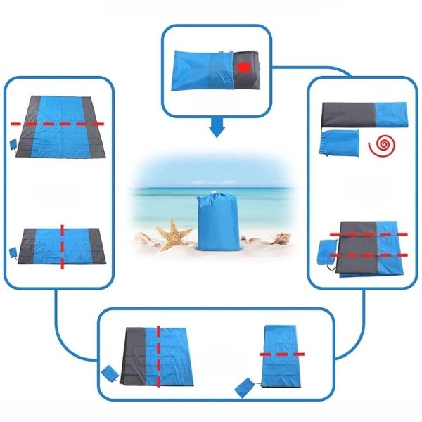 BEACHMAT, Večnamenska vodoodporna podloga SandFree