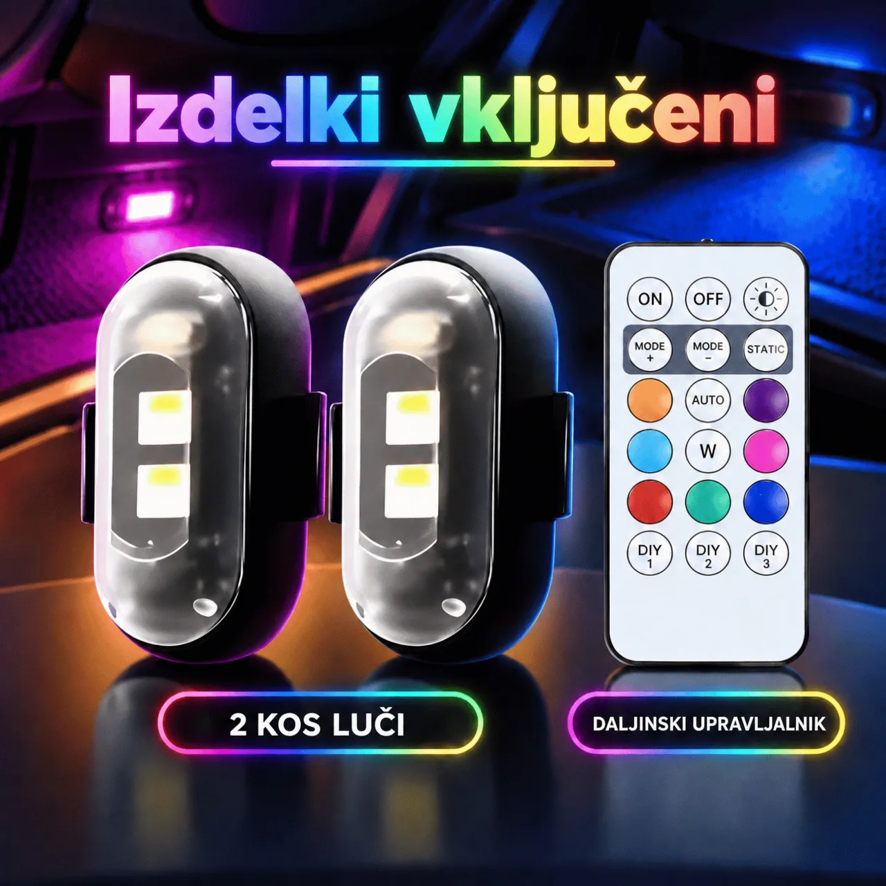 Ambientné osvetlenie auta podľa vášho vkusu