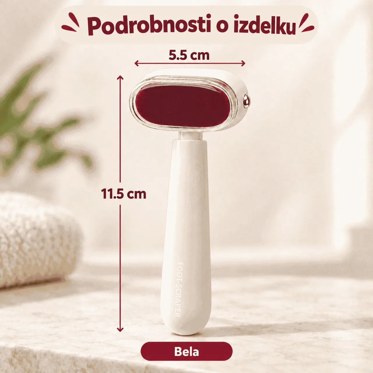 Dwustronna konstrukcja zapewniająca kompleksową pielęgnację stóp