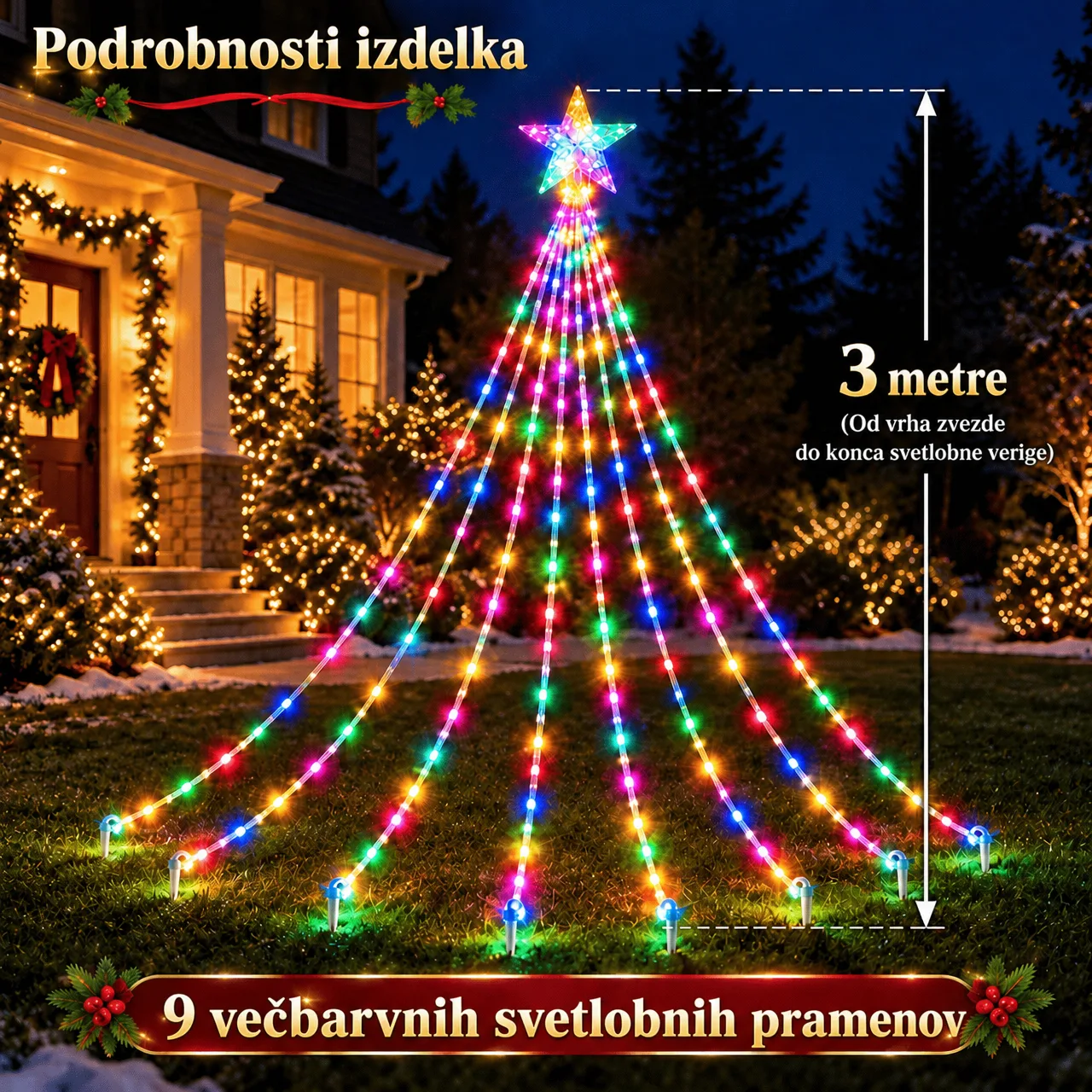 9 světelných řetězů pro bohatý efekt